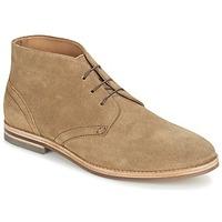 hudson houghton 3 suede mens low ankle boots in brown