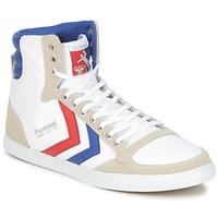 hummel slimmer stadil high mens shoes high top trainers in white