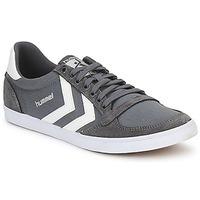 hummel ten star low canvas mens shoes trainers in grey
