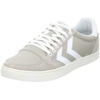 hummel slimmer stadil waxed mens shoes trainers in grey