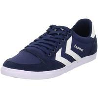 hummel slimmer stadil low mens shoes trainers in blue