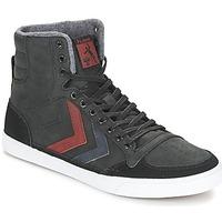 hummel ten star duo oiled high mens shoes high top trainers in black
