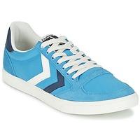 Hummel TEN STAR DUO CANVAS LOW men\'s Shoes (Trainers) in blue