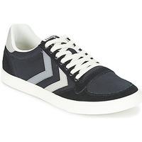 hummel ten star duo canvas low mens shoes trainers in black
