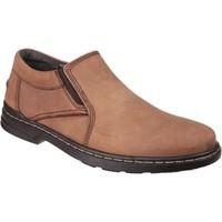 hush puppies alan hanston mens loafers casual shoes in brown