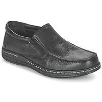 hush puppies vicar victory mens loafers casual shoes in black