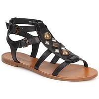 hugo boss orange syndie womens sandals in black