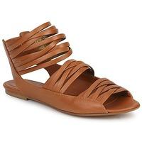 hugo boss orange faryn womens sandals in brown