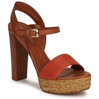 hugo boss orange railee womens sandals in brown