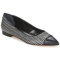 hugo boss black plica womens shoes pumps ballerinas in black