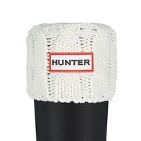 hunter cable stitch boot sock natural white