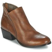 hudson womens low ankle boots in brown