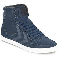 Hummel TEN STAR SMOOTH CANVAS HIGH women\'s Shoes (High-top Trainers) in blue