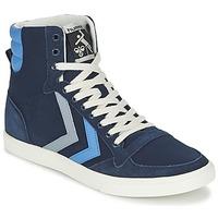 Hummel TEN STAR DUO CANVAS HIGH women\'s Shoes (High-top Trainers) in blue