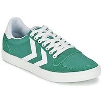 Hummel TEN STAR WAXED CANVAS LOW women\'s Shoes (Trainers) in green