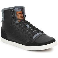 hummel ten star vintage high womens shoes high top trainers in black