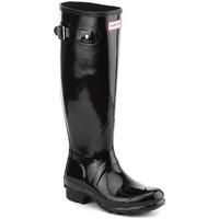Hunter Orginal Tall Gloss women\'s Wellington Boots in Black