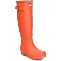 hunter original tall womens wellington boots in red