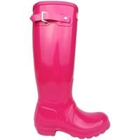 Hunter Original Tall Gloss women\'s Wellington Boots in pink