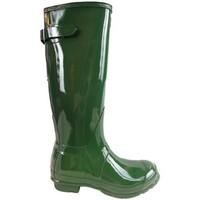 Hunter Back Adjustable Gloss women\'s Wellington Boots in green