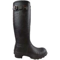 hunter tall wave texture boot womens high boots in black