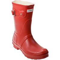 hunter original womens short red rubber wellington boots womens wellin ...