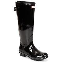 Hunter Original Back Adjustable Gloss women\'s Wellington Boots in black