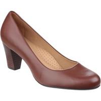 hush puppies alegra womens court shoes in brown