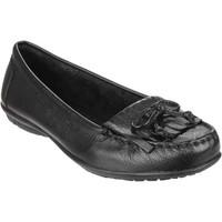 hush puppies ceil mocc womens loafers casual shoes in black