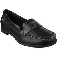 hush puppies iris sloan womens loafers casual shoes in black