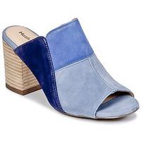 hush puppies sayer womens mules casual shoes in blue