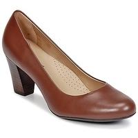 hush puppies alegria womens court shoes in brown