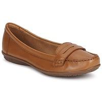 hush puppies ceil penny womens loafers casual shoes in brown