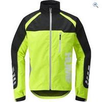 hump strobe mens waterproof cycling jacket size l colour yellow