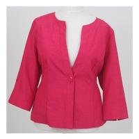 hudson onslow size 16 pink smart jacket