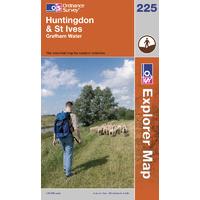 Huntingdon & St Ives - OS Explorer Map Sheet Number 225
