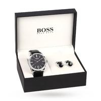 hugo boss mens cufflink gift set watch