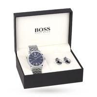 Hugo Boss Men\'s Cufflink Gift Set Watch