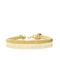 hush gold popcorn cz bracelet