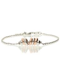 Hush Hoop De Loop Sil/Rose Bracelet