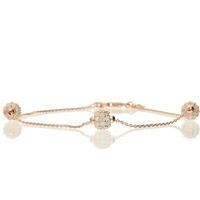 hush five ball cz rose gold bracelet