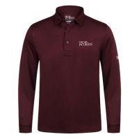 hubert tour ls polo shirt red