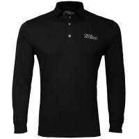 hubert tour ls polo shirt black