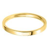 Hugh Rice 18ct Yellow Gold Lightweight Flat Court Wedding Ring