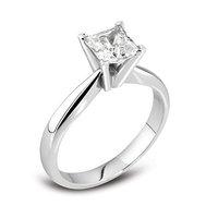 Hugh Rice Platinum TIMELESS Princess Cut Diamond Engagement Ring