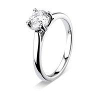 Hugh Rice Platinum CARESS Round Brilliant Cut Diamond Engagement Ring