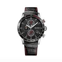 Hugo Boss Rafale Chronograh Black Leather Bracelet