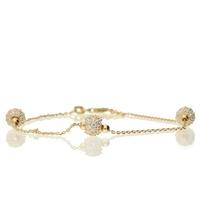 Hush Five Ball Cz Gold Bracelet