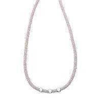 Hush Silver Popcorn Cz Necklace