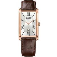 Hugo Boss Mens Admiral Rose Gold Plated Strap Watch 1513436
